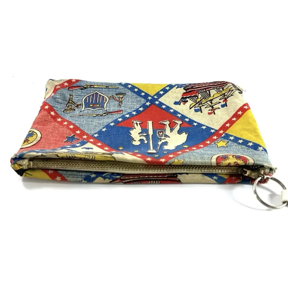 Vintage 1976 Bicentennial Coin Purse Keychain Liberty Bell Pleasant Hills Dairy